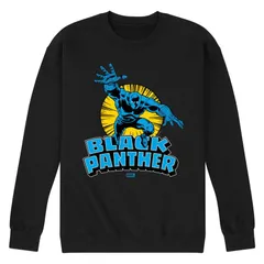 マーベル メンズ トップス Tシャツ スウェット フリース Mens Marvel Black Panther Fleece Sweatshirt Black ブラック