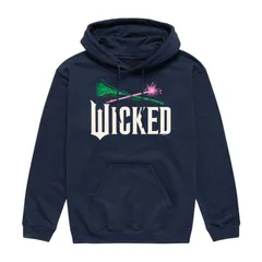 アニメキャラクター メンズ トップス Tシャツ ロゴ パーカー グラフィック Licensed Character Mens Wicked For Good Logo Graphic Hoodie Navy ネイビー