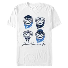アニメキャラクター メンズ トップス Tシャツ グラフィック Licensed Character Mens Yale University Bulldogs Graphic Tee White ホワイト