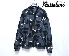 【定価3万4100円】新品 ラッセルノ ゴルフ リフレクター ロゴ ジップアップ ジャケット 6(XL) RG-2330402 ブラック ゴルフウェア