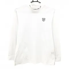ゾーイ 長袖ハイネックシャツ 白 ロゴ ストレッチ レディース 40(L) ゴルフウェア ZOY