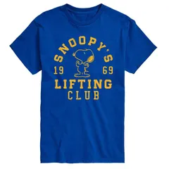 アニメキャラクター メンズ トップス Tシャツ トール グラフィック Licensed Character Big Tall Peanutsnoopy Lifting Club Graphic Tee Blue ブルー