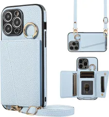 iPhone15pro 用の ケース 手帳型 ショルダー スマホケース