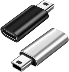YFFSFDC USB C to ミニUSB 変換アダプタ 2個セット