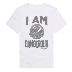 アニメキャラクター メンズ トップス Tシャツ グラフィック Licensed Character Mens Top Gun I Am Dangerous Graphic Tee White ホワイト
