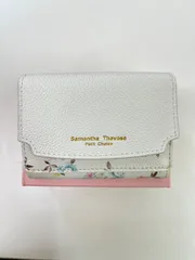 19. Samantha Thavasa サマンサタバサフラワープーケミニ財布　三つ折り　オフホワイト