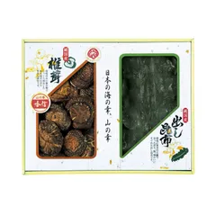 国内産 原木香信椎茸・昆布詰合せ (TSK-25N4)