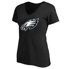 ファナティクス レディース トップス Tシャツ Vネック プラスサイズ Womens Fanatics Black Philadelphia Eagles Plusize VNeck TShirt Eag Black ブラック