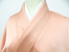 【一輝堂】色無地 一つ紋 刺繍 正絹 着物 身丈約156cm 裄丈62.5cm 26z03-1067