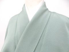 【一輝堂】色無地 一つ紋 しつけ付 未使用品 正絹 着物 美品 身丈約160cm 裄丈65cm 26z03-1070