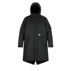 8c11 wtaps ダブルタップス ROKUDENASHI タフタフィールドコート モッズコート S相当 ブラック メンズ アウターk02iのサムネイル