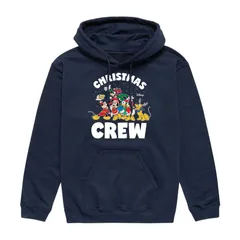 ディズニー メンズ トップス Tシャツ パーカー グラフィック Disneys Mickey Mouse Friends Christmas Crew Graphic Hoodie Navy ネイビー