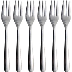 【数量限定】日本製 ステンレス 13.3cm 5本+1本 ケーキフォーク Slim ナガオ