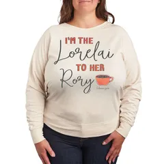 アニメキャラクター レディース トップス Tシャツ プラスサイズ Licensed Character Plusize Gilmore Girls Im The Lorelai Pullover Beige ベージュ