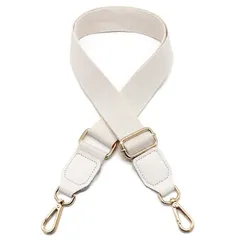 【特価セール】幅広太め コットンPUレザー 調節可能 ナスカン付き 斜め掛け 付け替え用 ショルダー紐 無地 バッグ用ストラップ レディース バッグベルト ショルダーベルト 交換用 ショルダーバッグ [Vitalux] DIY スペアストラップ