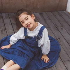 再入荷 ワンピース 女の子 サロペット ジャンスカート キッズ デニム オールインワン 入学式 サロペットワンピース ジャンパースカート オーバーオール