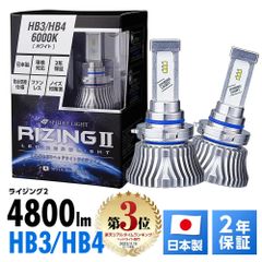RIZING II LEDヘッドライト HB3/HB4/HIR2 6000K - メルカリ