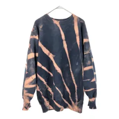 90年代 USA製 Champion チャンピオン REVERSE WEAVE リバースウィーブ ブリーチ スウェット ネイビー(メンズ XX-LARGE)中古 古着 X4806