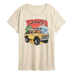アニメキャラクター レディース トップス Tシャツ グラフィック Licensed Character Womens Ford Bronco Beach Graphic Tee Beige ベージュ