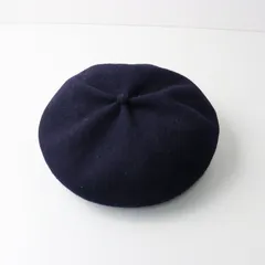 美品 マチュアーハ mature ha. Beret top gather トップギャザー ウールベレー帽 /ネイビー 帽子 秋冬【2400014266610】のサムネイル
