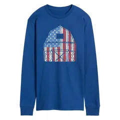 アニメキャラクター メンズ トップス Tシャツ グラフィック Licensed Character Mens USA Barn Long Sleeve Graphic Tee Blue ブルー