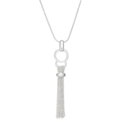 ネーピア レディース アクセサリー ネックレス・チョーカー・ペンダントトップ レース Napier Silver Tone Tassel Necklace Silver Tone シルバー