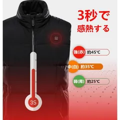 再入荷 電熱ベスト 加強版 9エリア発熱 ヒーターベスト ヒーター9つ 3段温度調整 メンズ 防寒 温度調整 USB式 加熱服 ヒーター内蔵 ジャケット 秋冬用 洗濯可