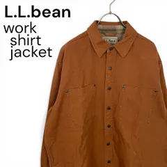 t2233　海外古着 ヴィンテージ  エルエルビーン　80s L.L.Bean ワークシャツ　ヘビー ウェイトシャツ