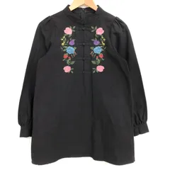 【中古品】jouetie ジュエティ エンブロイダリーチャイナミニワンピース 082320300901-01 バラ 刺繍 【170-260311-rs-03-fur】