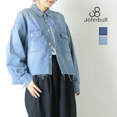ジョンブル JOHNBULL デニムクロップドシャツ JL261S06 長袖 ショート丈 カットオフ 日本製 レディース 2026春夏