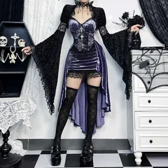 再入荷 セクシードレス 未使用 レディースワンピース ジャンパースカート ゴシック風 原宿系 ジャズダンス衣装 個性的 欧米風 ドレス コスロリ ハロウィンコスチューム ハロウィンパーティー コスプレ衣装 舞台衣装 イベント