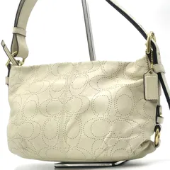 美品● COACH コーチ ショルダーバッグ ワンショルダー アクセサリーポーチ シグネチャー ロゴ レザー