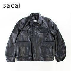 sacai carhartt wip レザー ジャケット 黒 サイズ1 - メルカリ