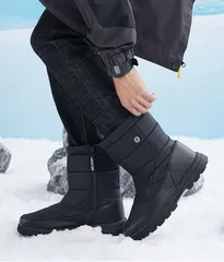 再入荷 スノーブーツ 裏起毛 メンズ レディース スノーシューズ ウィンターブーツ 男女兼用 冬用 防寒 靴 雪 ブーツ 撥水 防滑 厚底 人気 ボア 暖かい カジュアル ショートブーツ