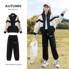 再入荷 スウェット 上下セット キッズ ジャージ セットアップ 女の子 子供 ジップパーカー 長ズボン スポーツウェア 運動着 ダンス衣装 ガールズ 小学生 長袖 こども服 韓国