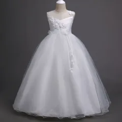再入荷 子供ドレス キッズ 女の子 ドレス ロングワンピース 袖なし ワンピース 入学式 結婚式 発表会 ピアノ発表会 フォーマル キッズドレス 子供服 フォーマル発表会 卒業式 小学生 中校生 子供 子どものサムネイル