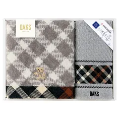 DAKS ブラックハウスチェックベアタオルセット (55-3079200)