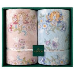 未使用品】 MINTON タオルケット 2枚セット 総柄 シングルサイズ