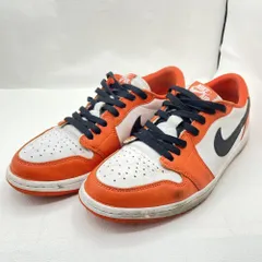 【中古】NIKE AIR JORDAN 1 Low OG Starfish 28cm オレンジ[79]