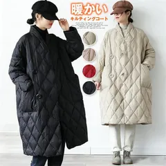 再入荷 キルティングコート レディース アウター 未使用 レトロ コート ロングコート 大きなポケット付き キルティング 防寒 スタンドカラー 中綿ジャケット 防寒コート おしゃれ 軽い ゆったり 無地 あったかい 暖