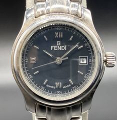 箱付き】FENDI フェンディ 210G メンズ クォーツ デイト 黒文字盤