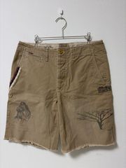 LOEWE】アートペイント ハーフパンツ イタリア製 ライオン ベージュ