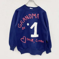 古着 used　80s～　action　スウェット/トレーナー　ヴィンテージ　紺　ネイビー　Lサイズ