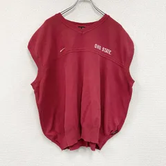 古着 used　90s　NIKE　ナイキ　コットンニットベスト　ヴィンテージ　赤　レッド　XLサイズ