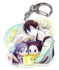 【中古】同人アクセサリー・小物系 【弱虫ペダル】アクリルキーホルダー 荒北靖友＆小野田坂道＆真波山岳(えむやまえむ) /飴と鞭