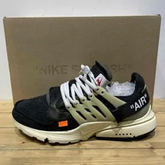 17aw OFF-WHITE THE:10 NIKE Air Presto 27.0cm AA3830-001 オフホワイト×ナイキ ザテン エア プレスト スニーカー 心斎橋店