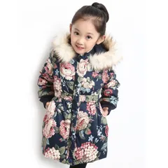 再入荷 中綿コート 女の子 子供コート キッズ アウター ジャケット フード付き コート 長袖 秋冬 防寒着 暖かい ロングコート ロング丈 防風 秋冬 可愛い 軽い 暖かい 秋冬 子ども お誕生日 防寒対策 韓国 ☆