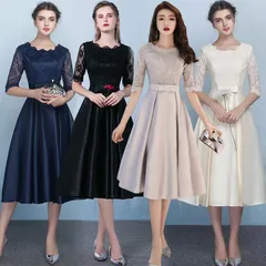 再入荷 ドレス お呼ばれ 結婚式 ワンピース ワンピ パーティードレス フォーマル 大きいサイズ デート ゆったり 女子会 食事会パーティードレス