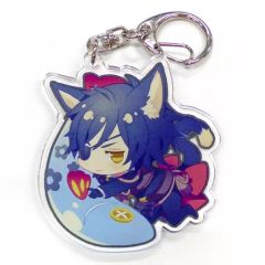 とうけんにゃんぶアクリルキーホルダー 内番ver 三日月宗近(夢ノ内千春