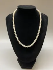 SN1357 パール？ 真珠？ ホワイトカラー フォーマル アンティーク パールネックレス ネックレス 首周り46.5cm